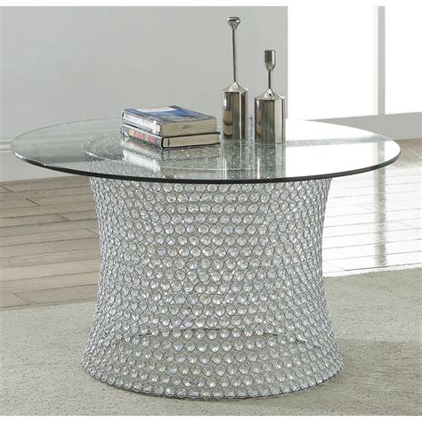 wayfair crystal coffee table.